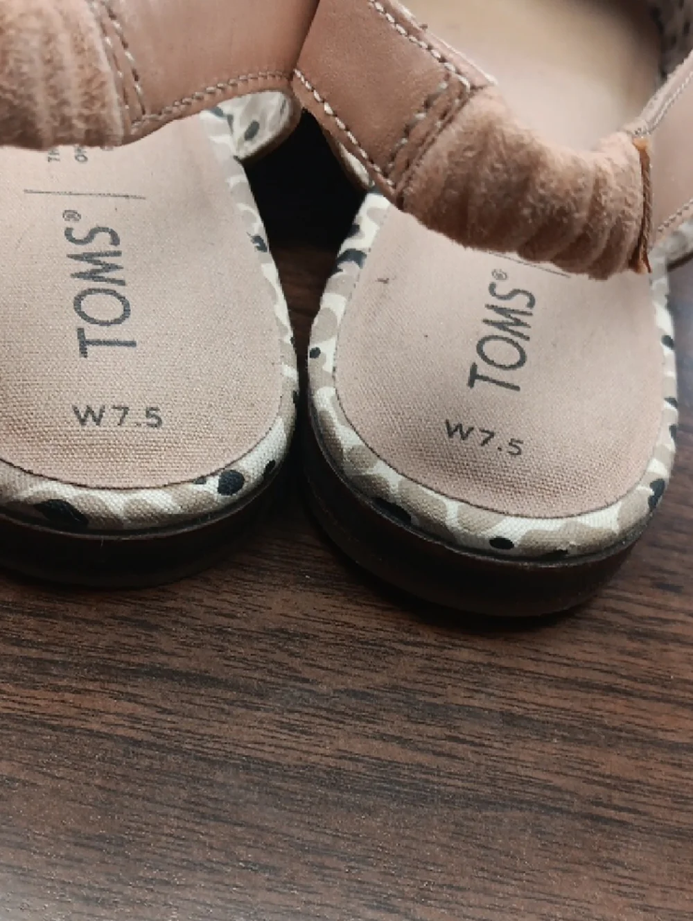TOMS Women's Tan Slingback Flats